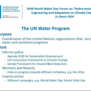 Angelos Findikakis - The UN Water Program