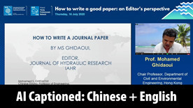 [AI Captioned] Mohamed Ghidaoui - How to Write a Journal Paper