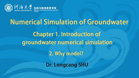 1. Groundwater Numerical Simulation 2 - Why Model