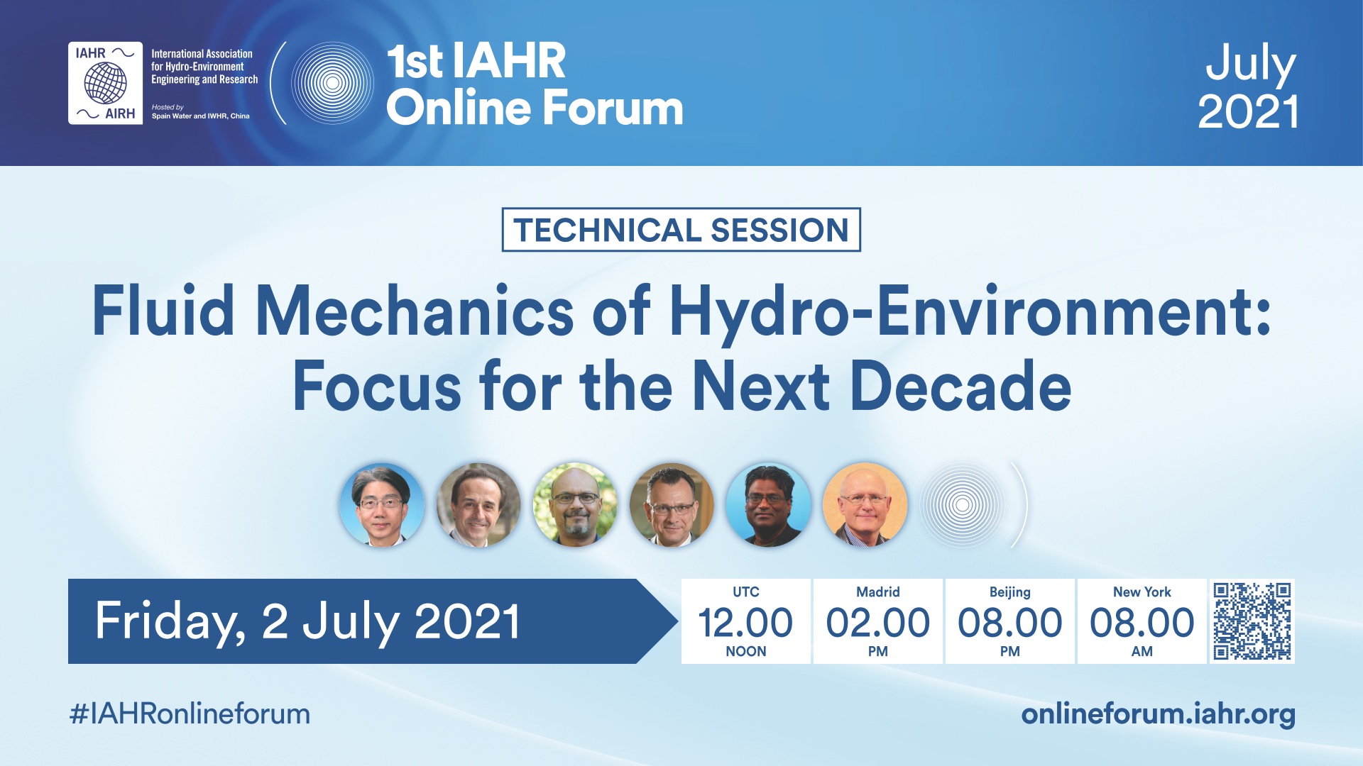 1st IAHR Online Forum: Fluid mechanics of hydro-environment: focus for the next decade