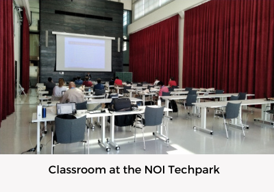 Classroom at the NOI Techpark  