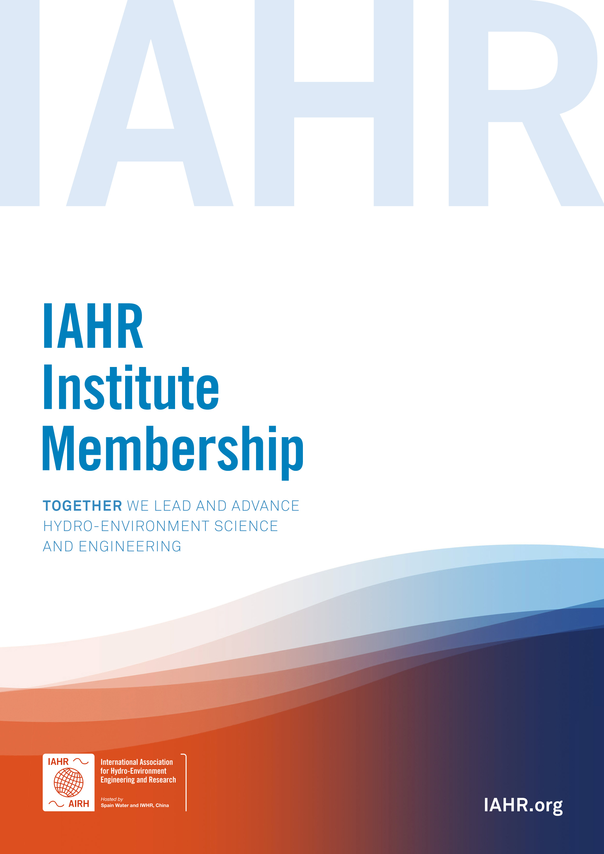 IAHR Institute Membership Leaflet 2022