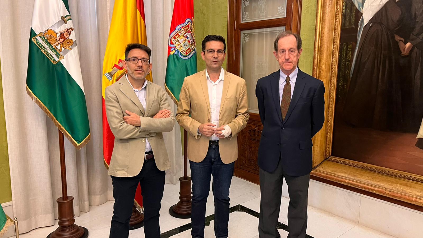 Francisco Cuenca with Ramón Gutiérrez and Miguel Ortega
