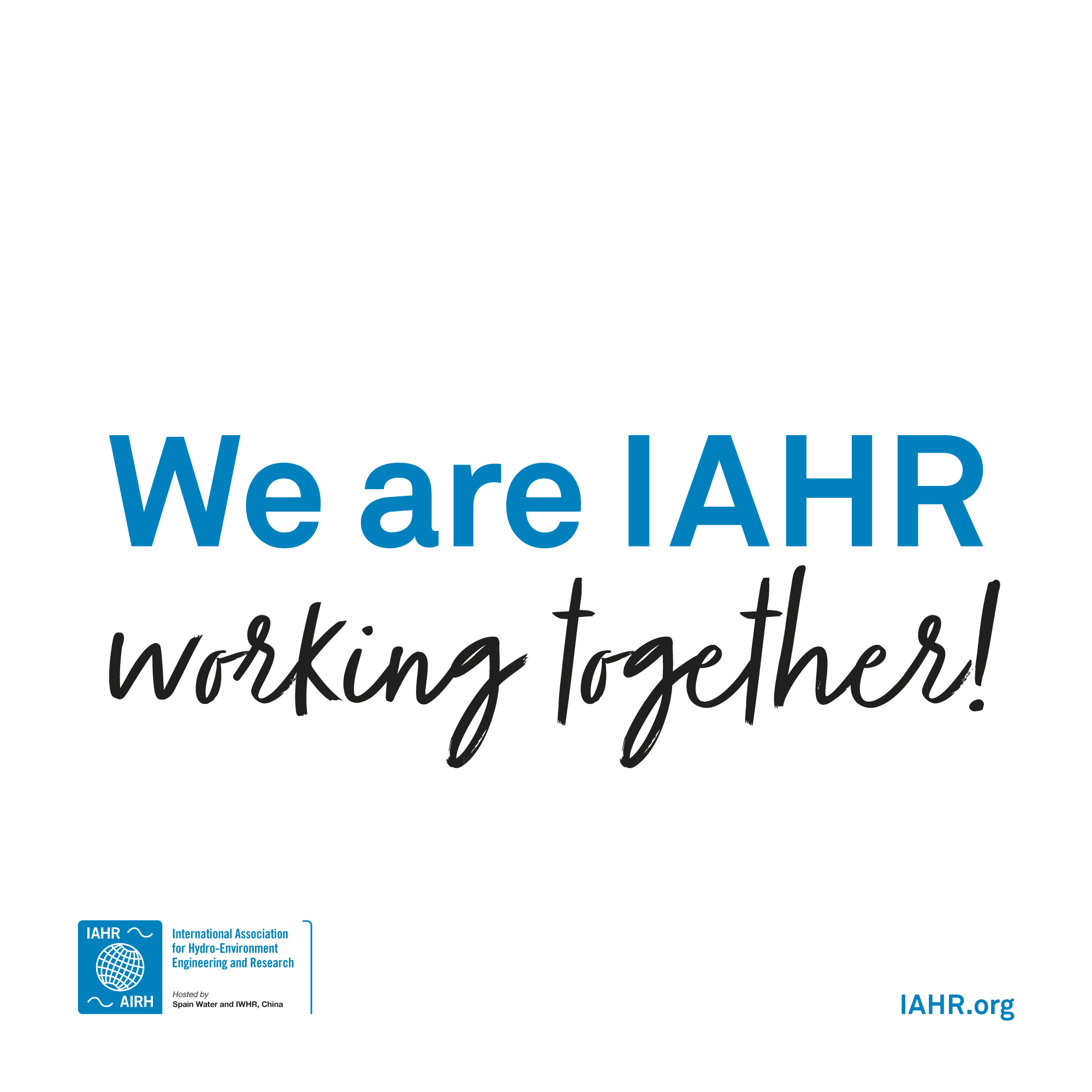 Download: We are IAHR working together! Graphic
