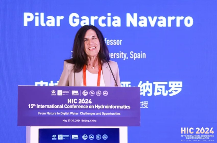 Professor Pilar García Navarro updating on preparation of the next event